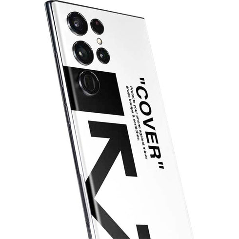 Black and White Arrows Galaxy S22 Ultra Skin