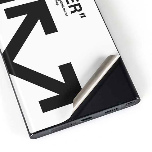 Black and White Arrows Galaxy S22 Ultra Skin