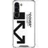 Black and White Arrows Galaxy S23 Clear Case