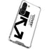 Black and White Arrows Galaxy S23 Clear Case