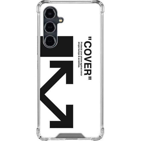 Black and White Arrows Galaxy S23 FE Clear Case