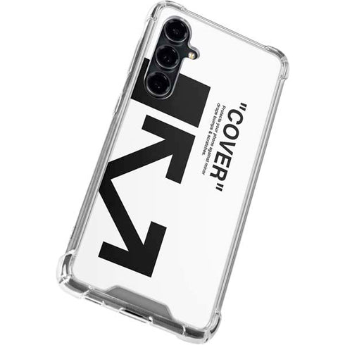 Black and White Arrows Galaxy S23 FE Clear Case