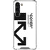 Black and White Arrows Galaxy S23 Plus Clear Case