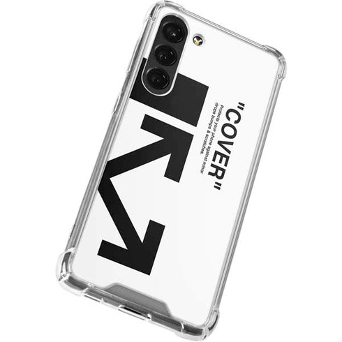 Black and White Arrows Galaxy S23 Plus Clear Case