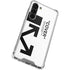 Black and White Arrows Galaxy S23 Plus Clear Case