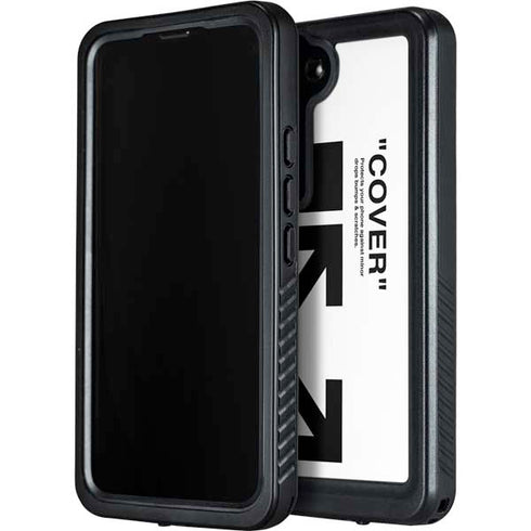 Black and White Arrows Galaxy S23 Plus Waterproof Case