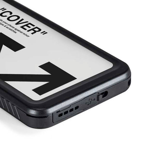 Black and White Arrows Galaxy S23 Plus Waterproof Case