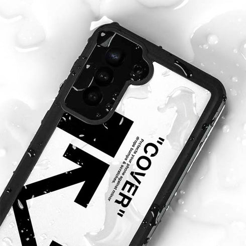 Black and White Arrows Galaxy S23 Plus Waterproof Case
