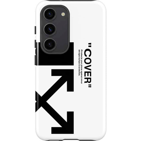 Black and White Arrows Galaxy S23 Pro Case