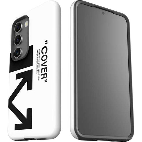 Black and White Arrows Galaxy S23 Pro Case