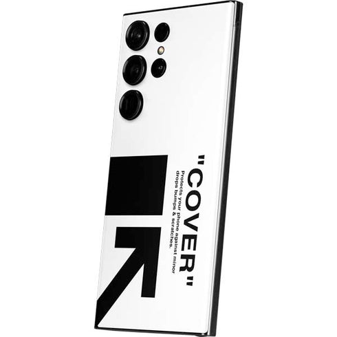 Black and White Arrows Galaxy S23 Ultra Skin