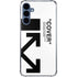 Black and White Arrows Galaxy S24 Clear Case