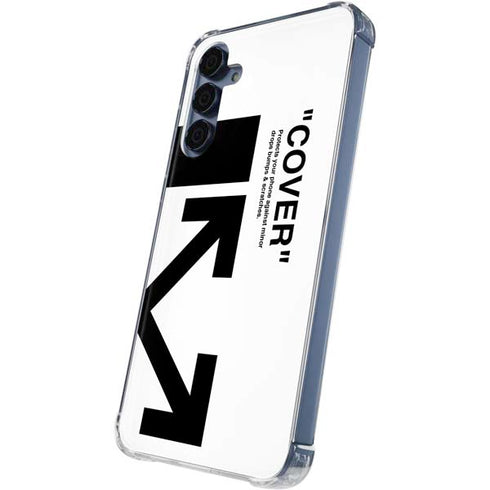 Black and White Arrows Galaxy S24 Clear Case