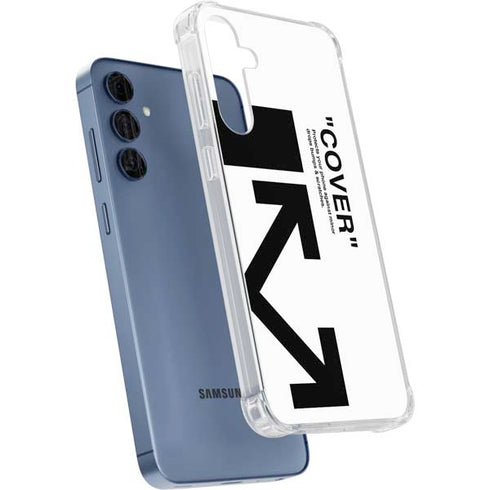 Black and White Arrows Galaxy S24 Clear Case