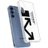 Black and White Arrows Galaxy S24 Clear Case
