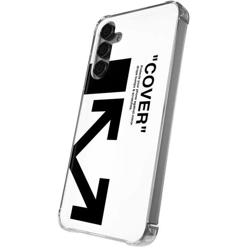 Black and White Arrows Galaxy S24 Plus Clear Case