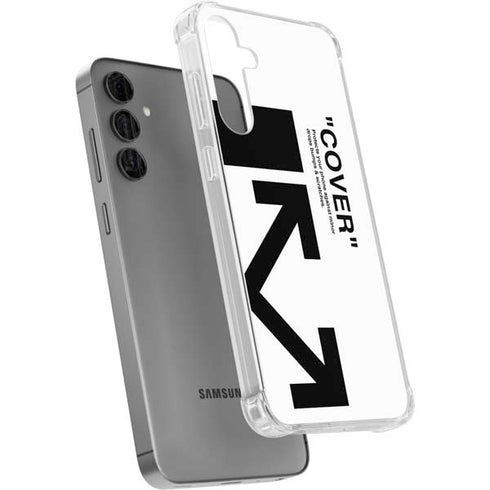 Black and White Arrows Galaxy S24 Plus Clear Case