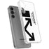 Black and White Arrows Galaxy S24 Plus Clear Case