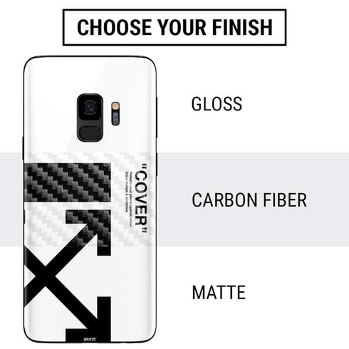 Black and White Arrows Galaxy S9 Skin