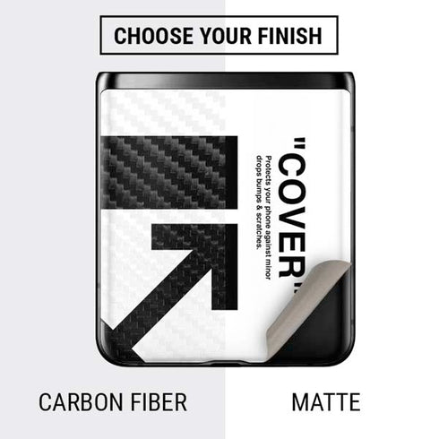 Black and White Arrows Galaxy Z Flip Skin