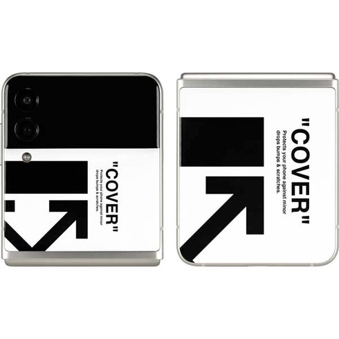 Black and White Arrows Galaxy Z Flip3 5G Skin