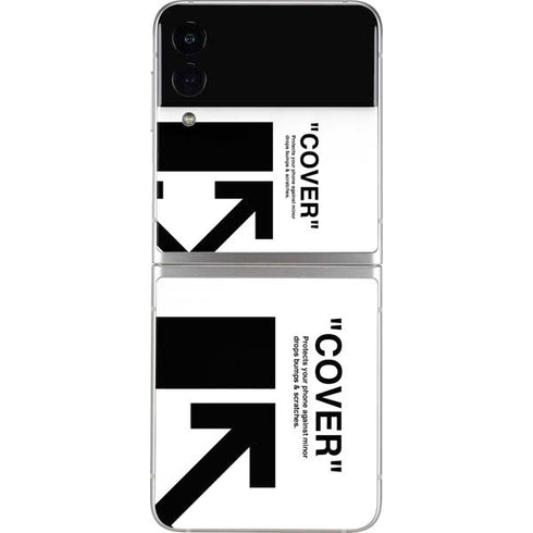 Black and White Arrows Galaxy Z Flip3 5G Skin