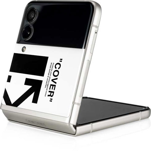 Black and White Arrows Galaxy Z Flip3 5G Skin