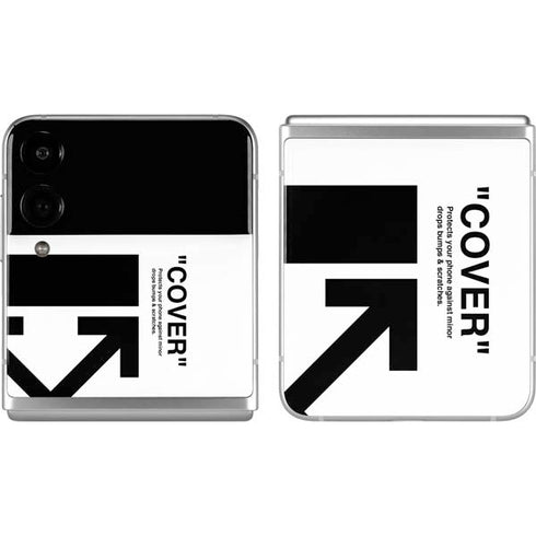 Black and White Arrows Galaxy Z Flip4 5G Skin