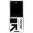 Black and White Arrows Galaxy Z Flip5 5G Clear Case