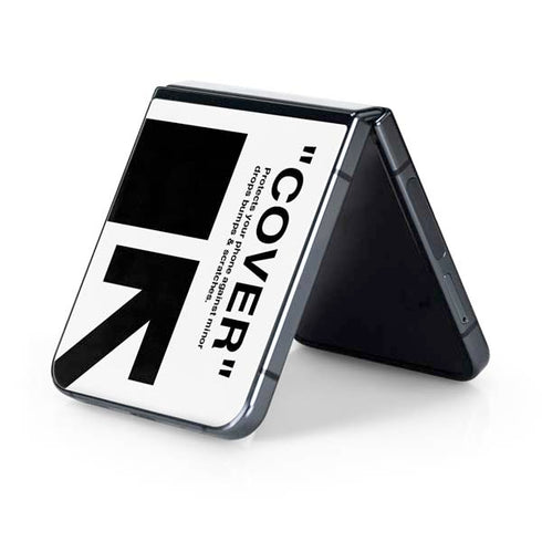 Black and White Arrows Galaxy Z Flip5 5G Skin