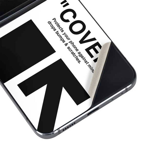 Black and White Arrows Galaxy Z Flip5 5G Skin