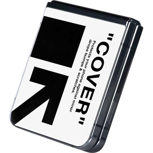 Black and White Arrows Galaxy Z Flip5 5G Skin