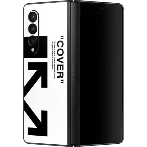 Black and White Arrows Galaxy Z Fold3 5G Skin