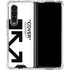 Black and White Arrows Galaxy Z Fold4 5G Clear Case