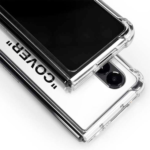 Black and White Arrows Galaxy Z Fold4 5G Clear Case
