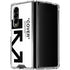 Black and White Arrows Galaxy Z Fold4 5G Clear Case
