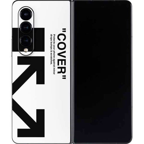 Black and White Arrows Galaxy Z Fold4 5G Skin