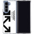 Black and White Arrows Galaxy Z Fold5 5G Clear Case