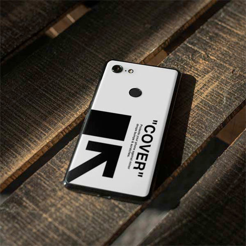Black and White Arrows Google Pixel 3 Skin
