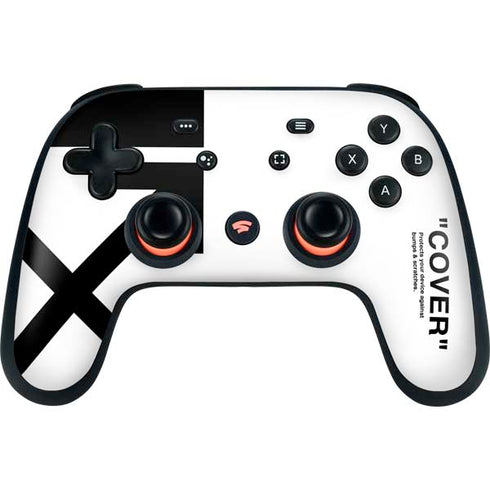 Black and White Arrows Google Stadia Controller Skin