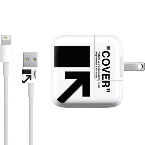 Black and White Arrows iPad Charger (10W USB) Skin