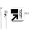 Black and White Arrows iPad Charger (10W USB) Skin