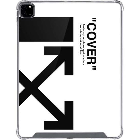 Black and White Arrows iPad Pro 12.9in (2020) Clear Case