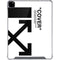 Black and White Arrows iPad Pro 12.9in (2020) Clear Case