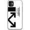 Black and White Arrows iPhone 11 Clear Case