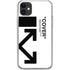 Black and White Arrows iPhone 11 Clear Case