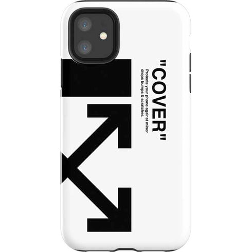Black and White Arrows iPhone 11 Impact Case
