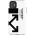 Black and White Arrows iPhone 11 Impact Case