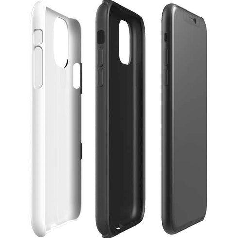 Black and White Arrows iPhone 11 Impact Case