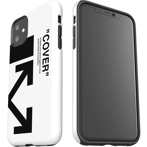 Black and White Arrows iPhone 11 Impact Case